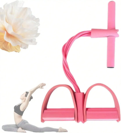 6 Tubes Natural Rubber Pedal Resistance Bands