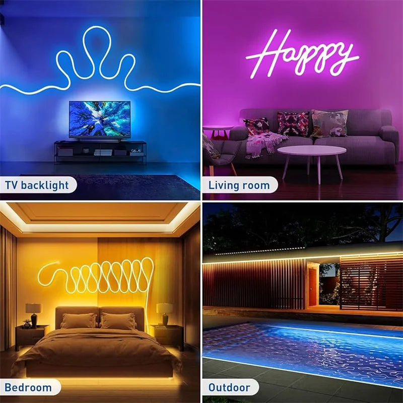 USB Neon Rope Lights Strip for Living Room Bedroom