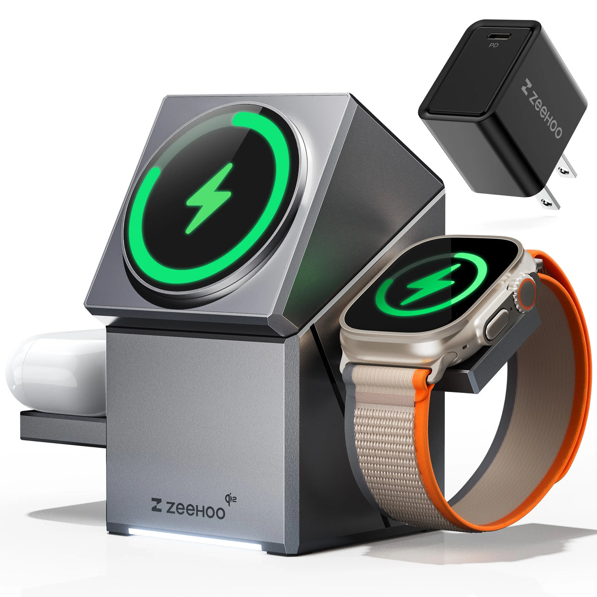 3-in-1 Magnetic Wireless Charger Stand for iPhone