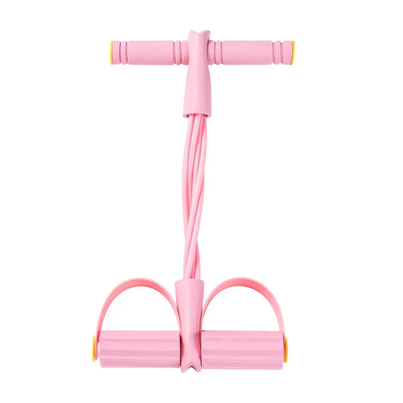 6 Tubes Natural Rubber Pedal Resistance Bands