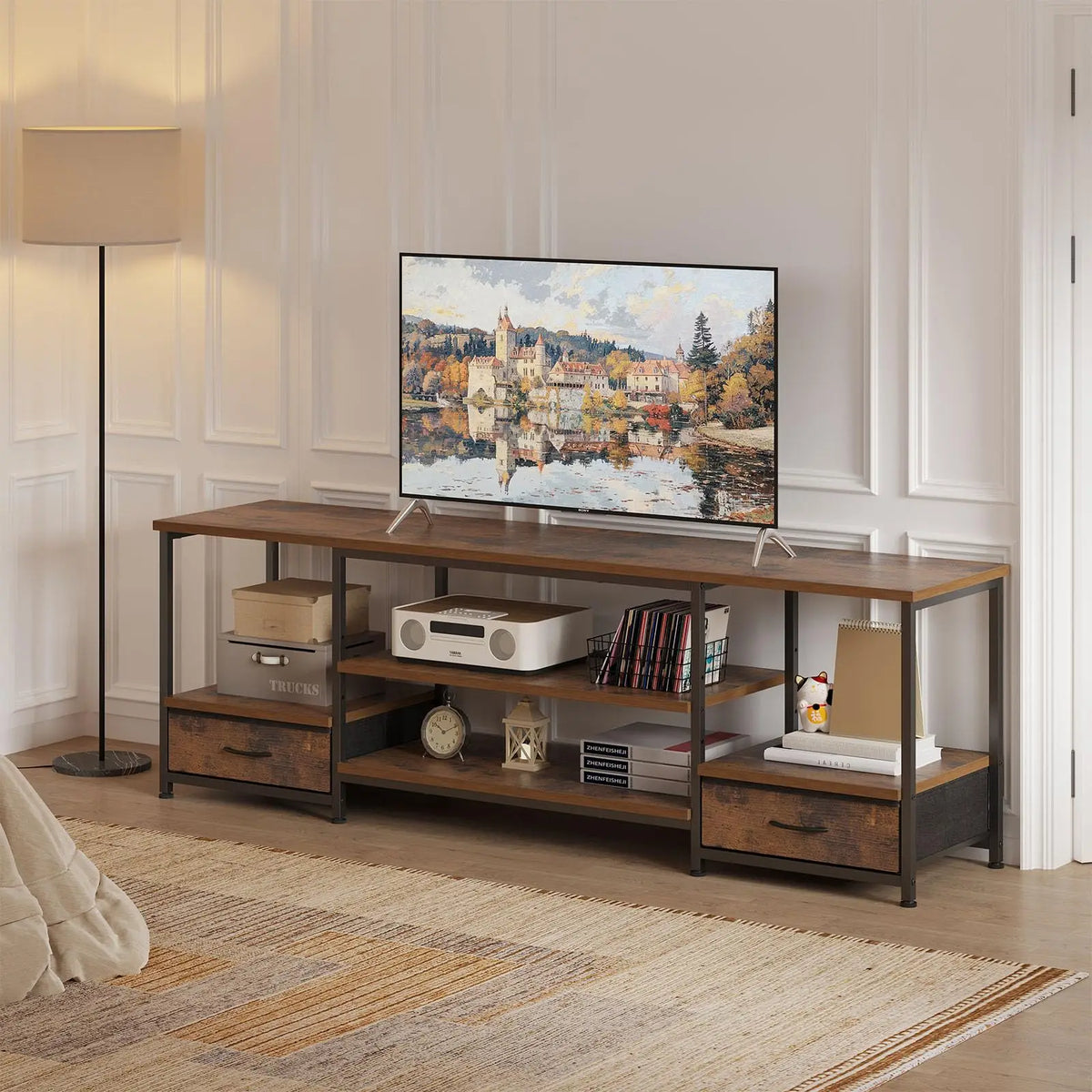 Wooden Tv Stand For Up TV Entertainment Center For Living Room