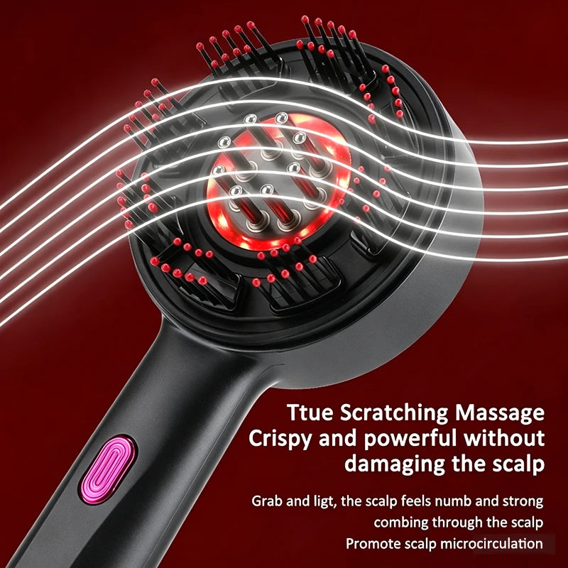 Electric Vibration Massage Comb Red Light Hair Growth Massage