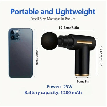 Powerful Cordless Massage Gun with LED Display