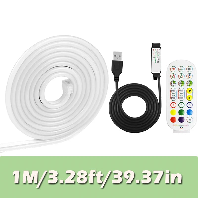 USB Neon Rope Lights Strip for Living Room Bedroom