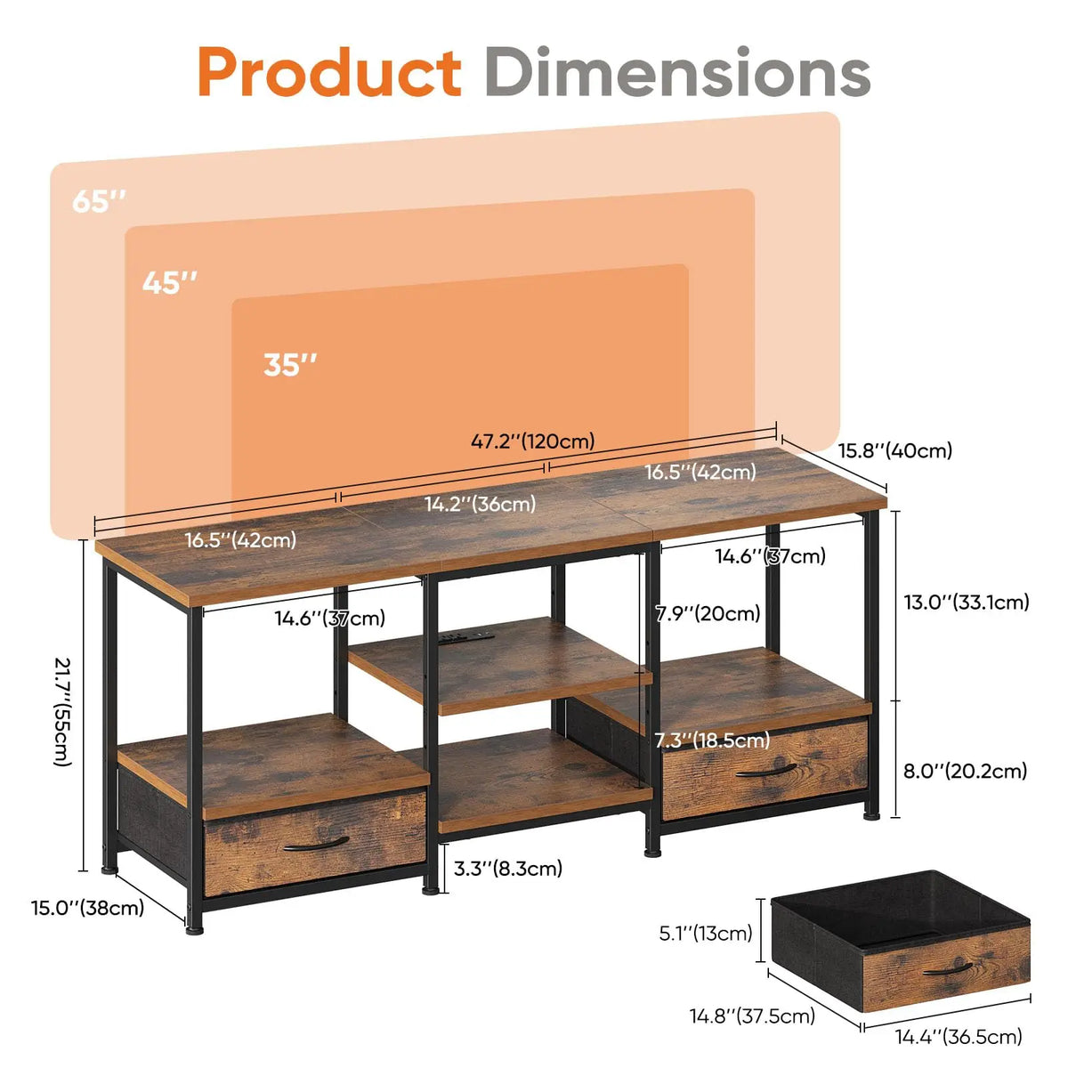 Wooden Tv Stand For Up TV Entertainment Center For Living Room