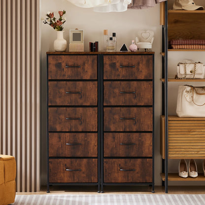 Nightstand Wardrobe Steel Frame Closet For Clothes Storage