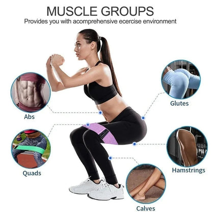 New Basic Fabric Resistance Hip Booty Bands
