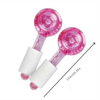 2PcsFacial Ice Globes Cooling Face Roller for Eye