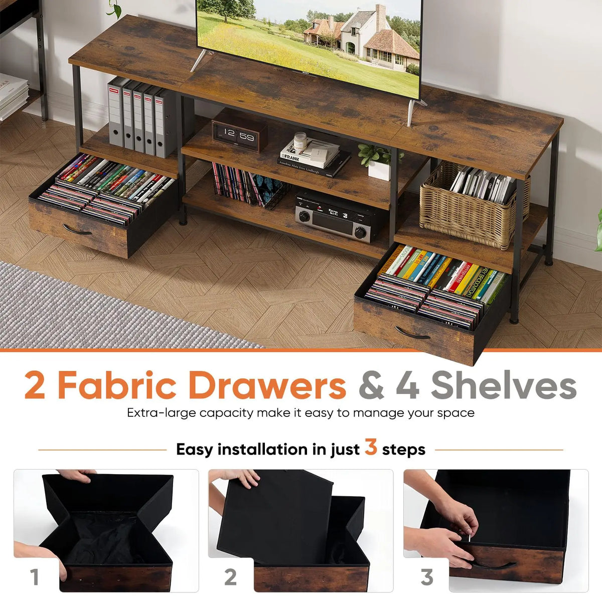 Wooden Tv Stand For Up TV Entertainment Center For Living Room