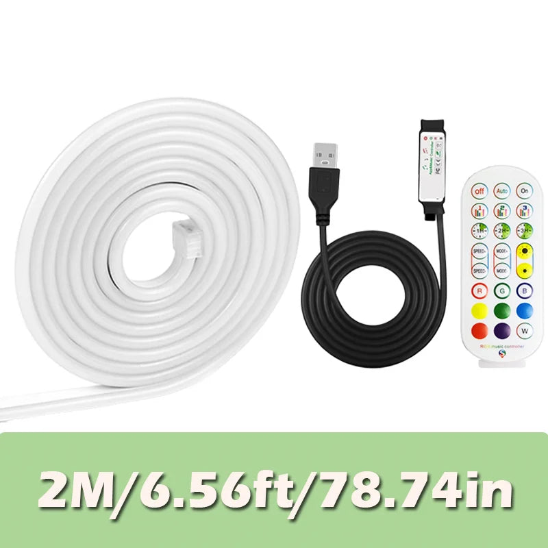 USB Neon Rope Lights Strip for Living Room Bedroom
