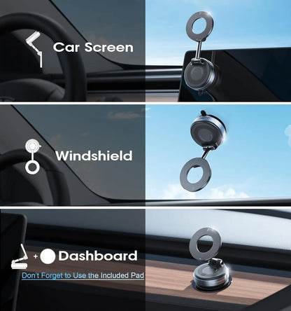 Foldable Vacuum Suction Magnetic Phone Mount