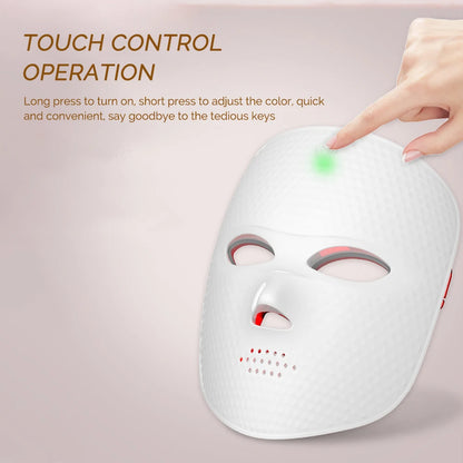 LED Facial Mask Light Therapy Red Light Facial Mask