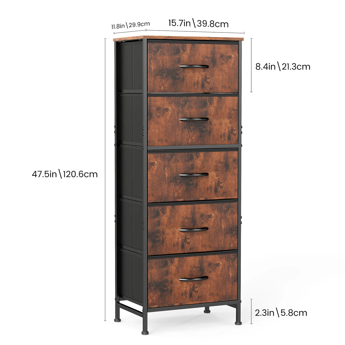 Nightstand Wardrobe Steel Frame Closet For Clothes Storage