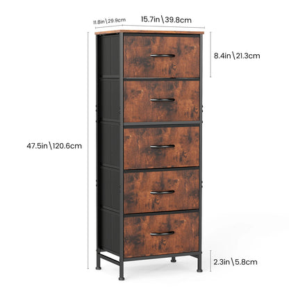 Nightstand Wardrobe Steel Frame Closet For Clothes Storage