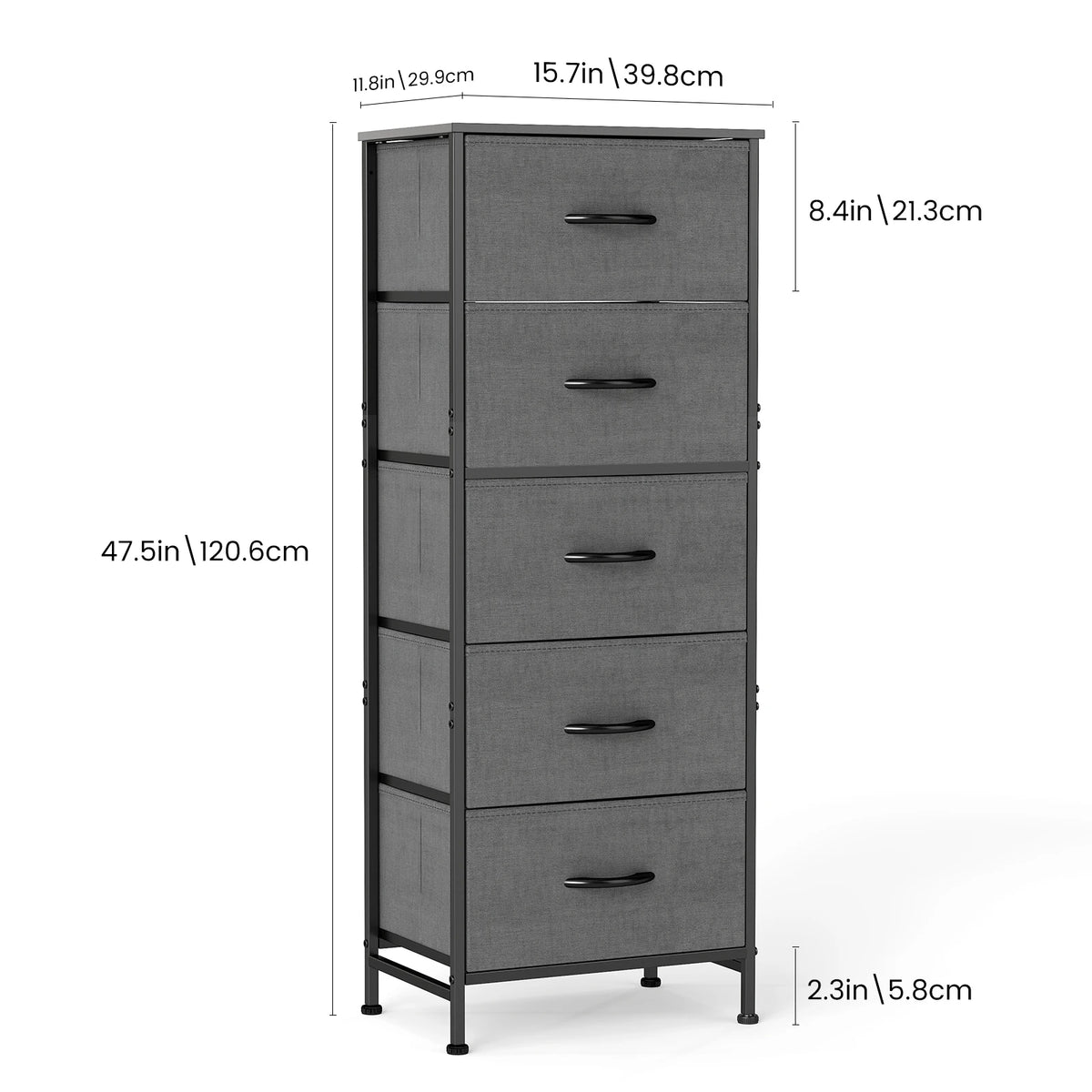 Nightstand Wardrobe Steel Frame Closet For Clothes Storage