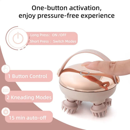 Rechargeable Waterproof Electric Scalp Massager