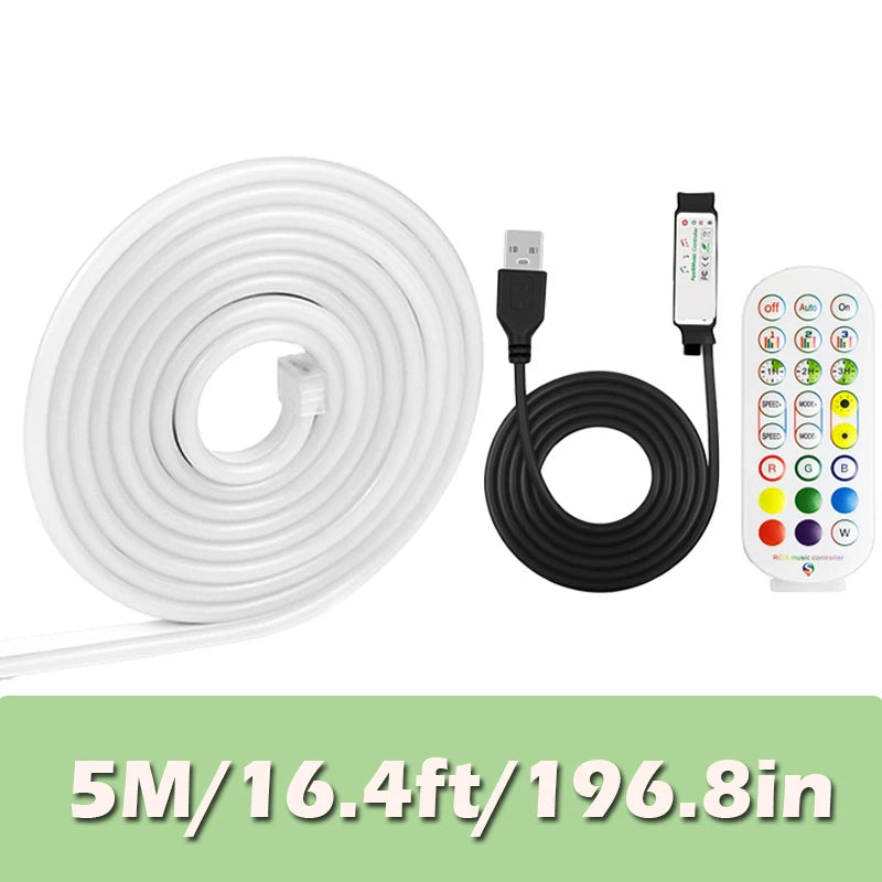 USB Neon Rope Lights Strip for Living Room Bedroom